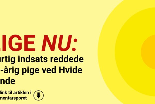 Hurtig indsats reddede 15-årig pige ved Hvide Sande