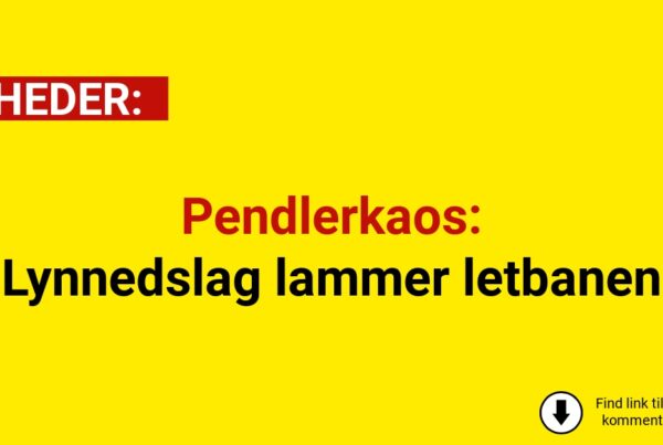 Pendlerkaos: Lynnedslag lammer letbanen
