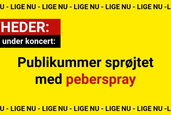 Kaos under koncert: Publikummer sprøjtet med peberspray