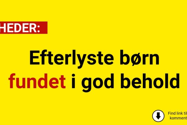 Efterlyste børn fundet i god behold