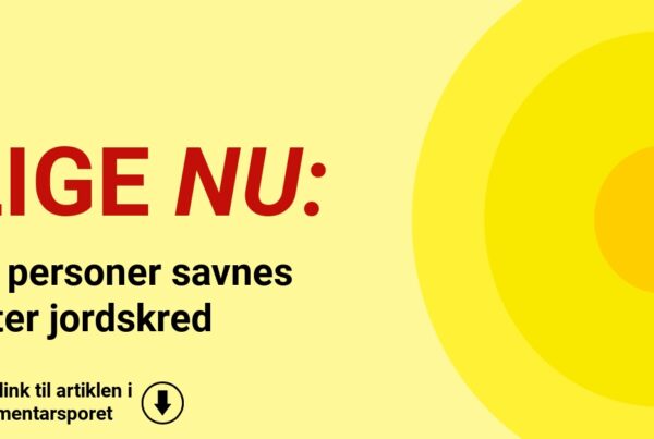 To personer savnes efter jordskred