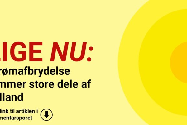 Strømafbrydelse rammer store dele af Jylland