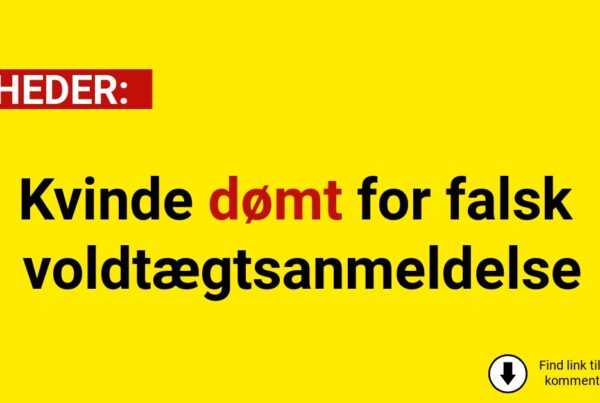 Kvinde dømt for falsk voldtægtsanmeldelse