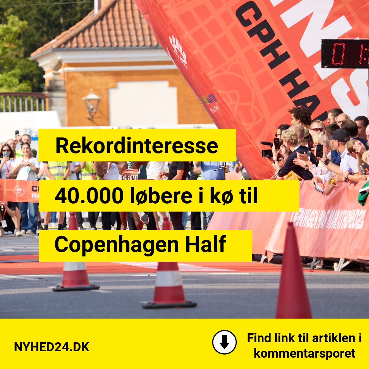 Rekordinteresse: 40.000 løbere i kø til Copenhagen Half