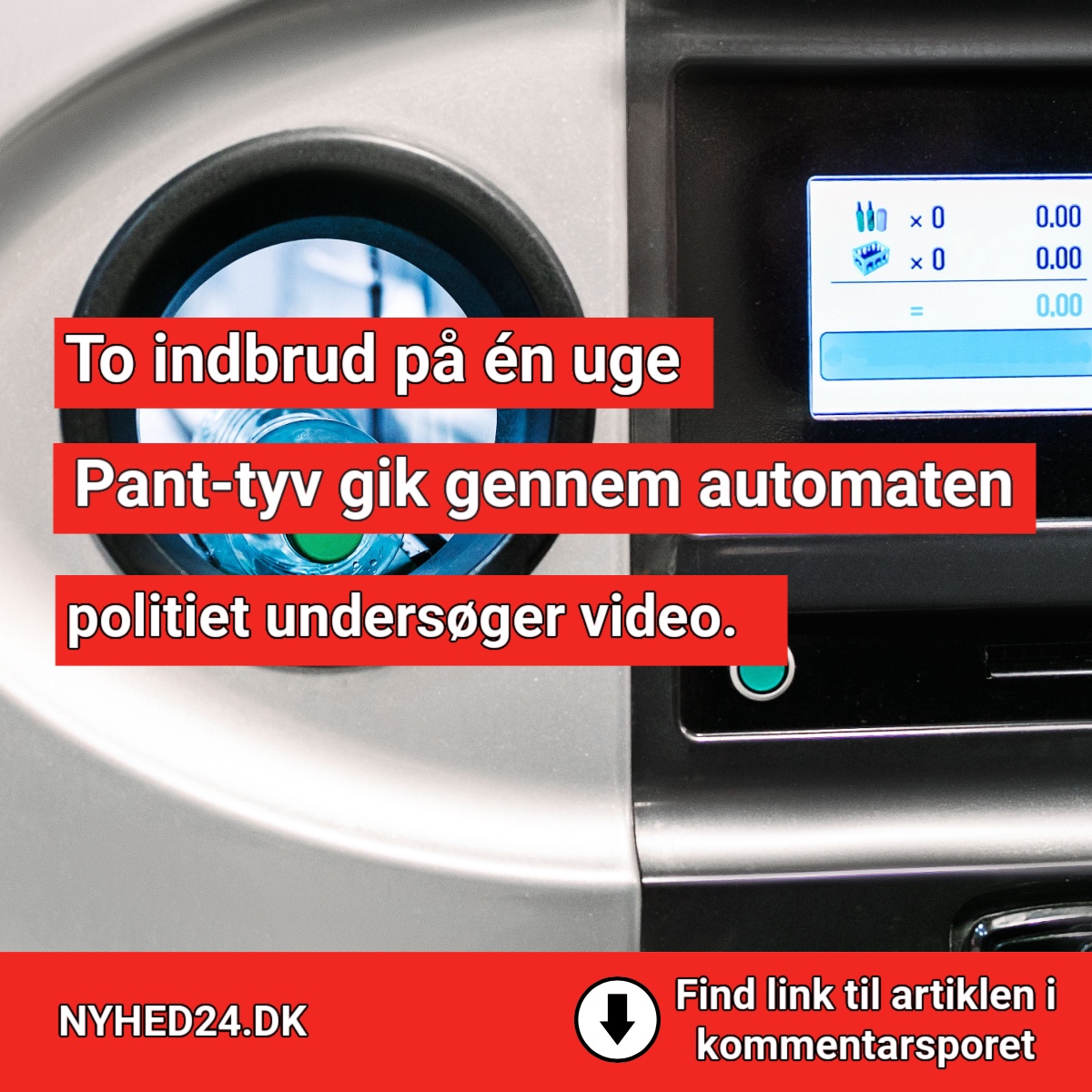 Føtex udsat for snedigt tyveri – gerningsmand kravlede ind gennem flaskeautomaten