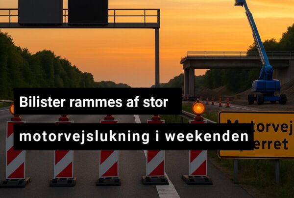 Bilister rammes af stor motorvejslukning i weekenden