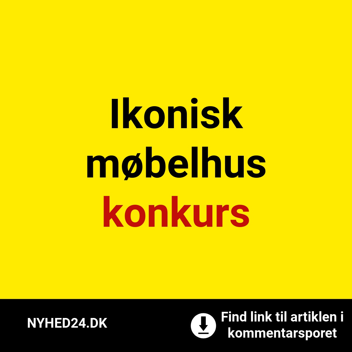 Ikonisk møbelhus konkurs