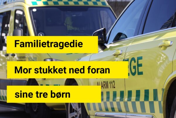 Familietragedie: Mor stukket ned foran sine tre børn