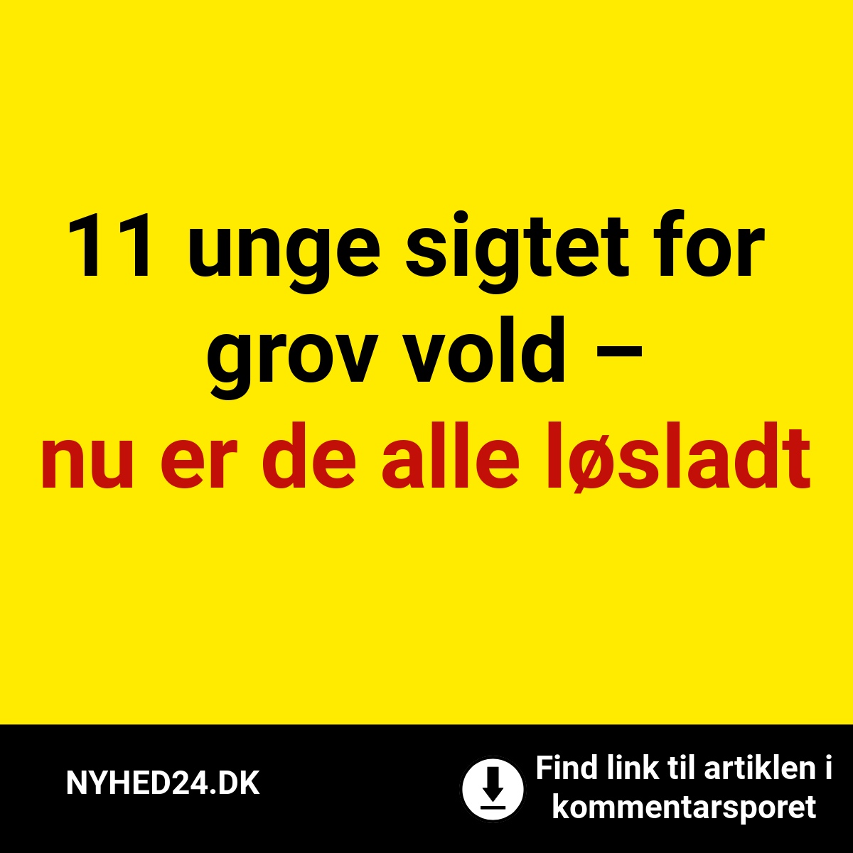 11 unge sigtet for grov vold – nu er de alle løsladt