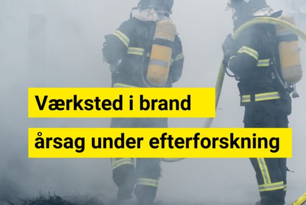 Politiet rykker ud til brand på værksted