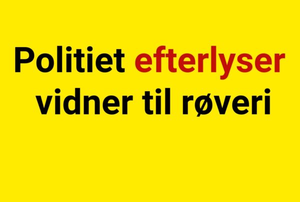 Politiet efterlyser vidner til røveri