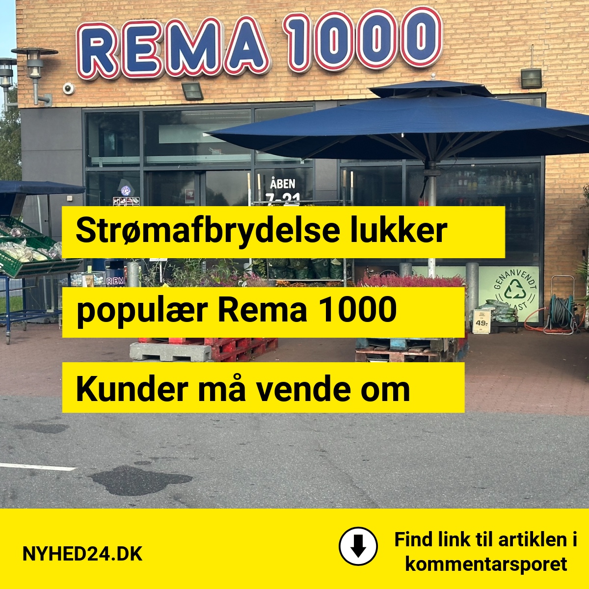 Strømafbrydelse lukker populær Rema 1000