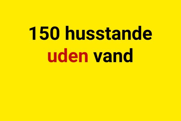 150 husstande uden vand