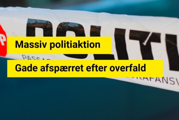 Massiv politiaktion: Gade afspærret efter overfald