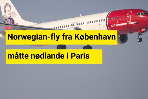 Norwegian-fly fra København måtte nødlande i Paris