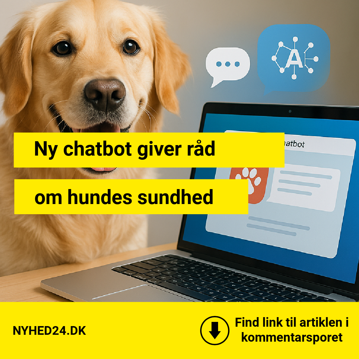 Ny chatbot giver råd om hundes sundhed