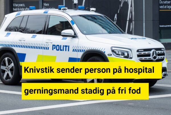Person stukket med kniv - gerningsmand stadig på fri fod