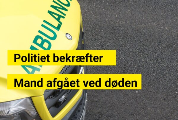 Mand afgået ved døden