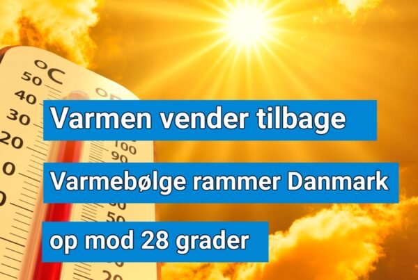 DMI varsler varmebølge – op mod 28 grader
