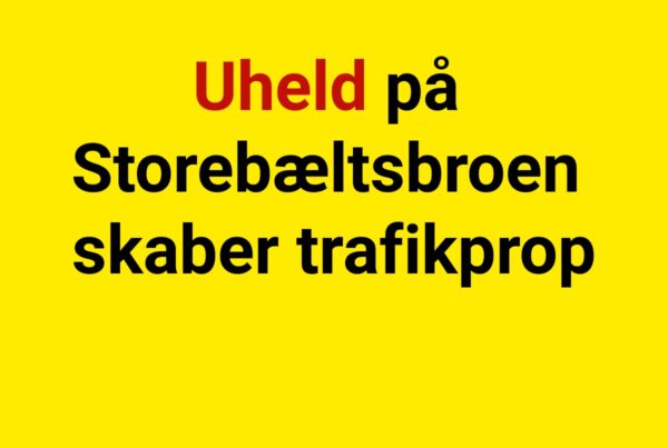 Uheld på Storebæltsbroen skaber trafikprop