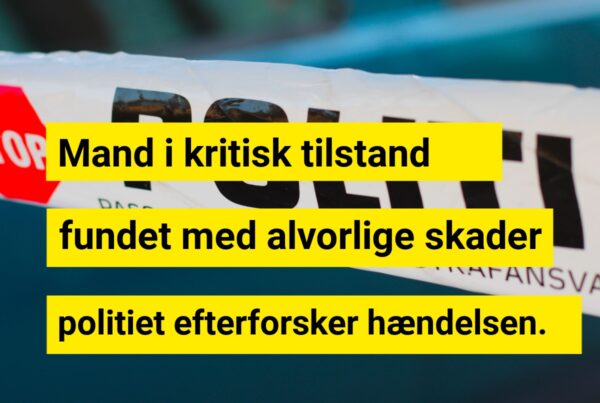 Mand i kritisk tilstand