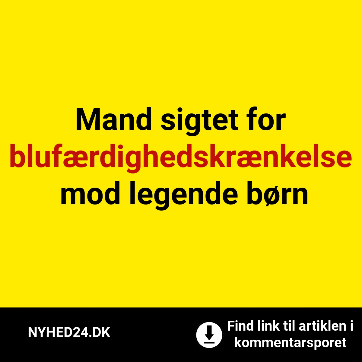 Mand sigtet for blufærdighedskrænkelse mod legende børn