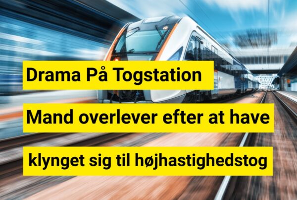 Drama på togstation: Mand overlever efter at have klynget sig til højhastighedstog