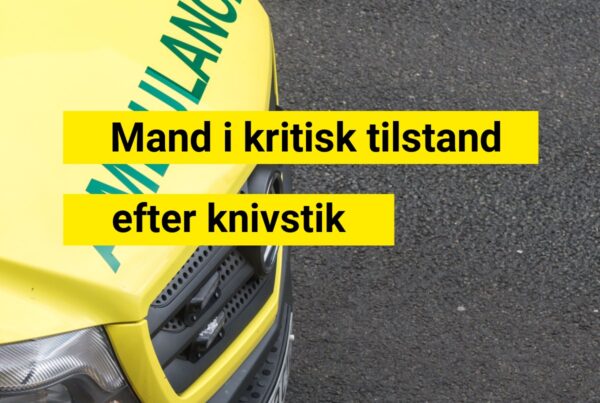 Mand i kritisk tilstand efter knivstik