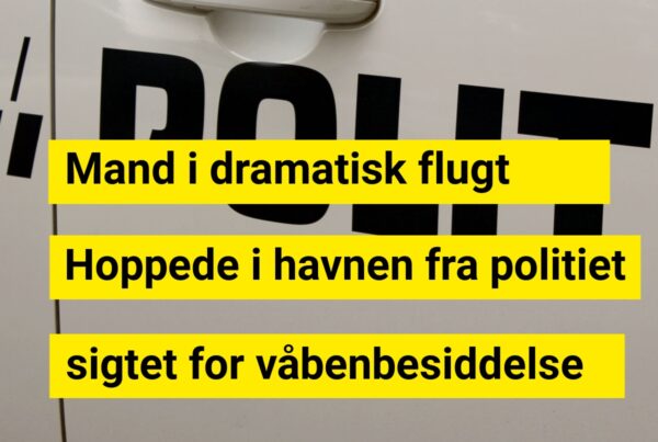 Mand i dramatisk flugt: Hoppede i havnen fra politiet