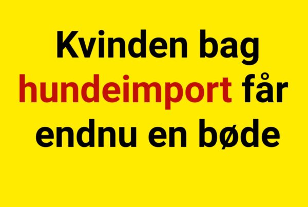 Kvinden bag hundeimport får endnu en bøde