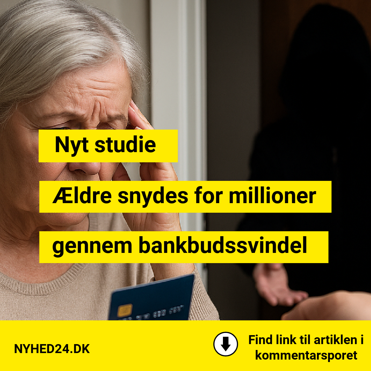 Nyt studie: Så mange danskere rammes hver måned af ældresvindel
