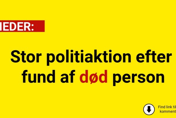 Stor politiaktion efter fund af død person