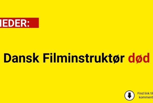 Dansk Filminstruktør død