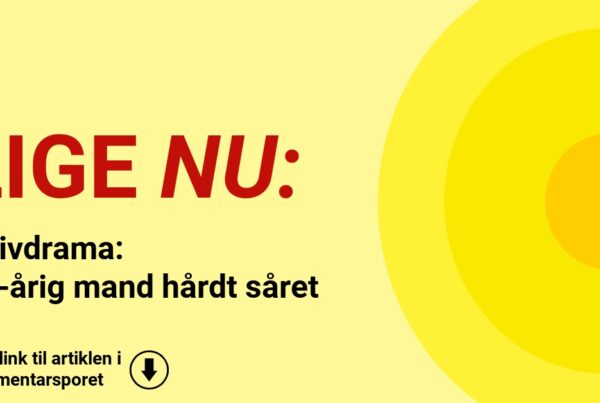 Knivdrama: 38-årig mand hårdt såret