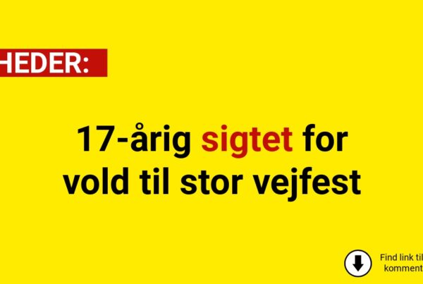 17-årig sigtet for vold til stor vejfest