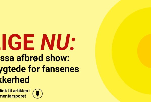 Tessa afbrød show: Frygtede for fansenes sikkerhed