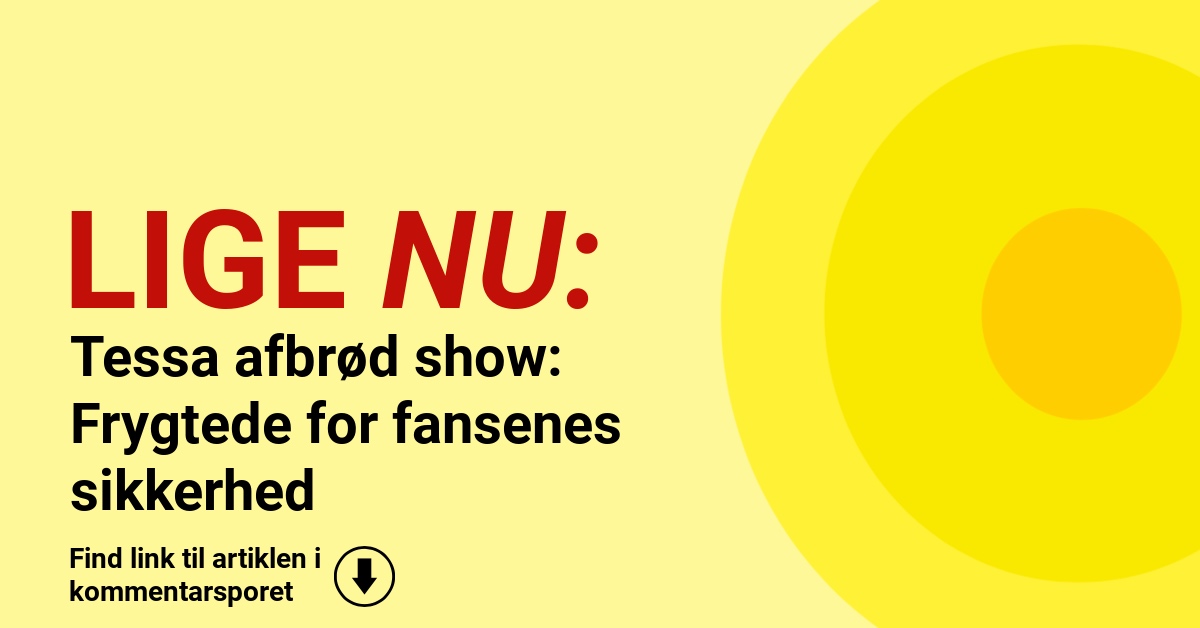 Tessa afbrød show: Frygtede for fansenes sikkerhed