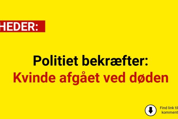 Politiet bekræfter: Kvinde afgået ved døden