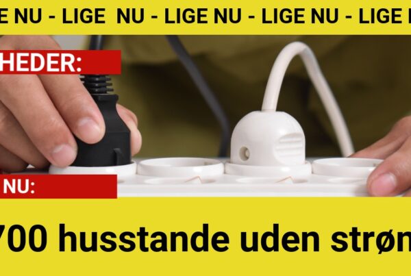700 husstande uden strøm