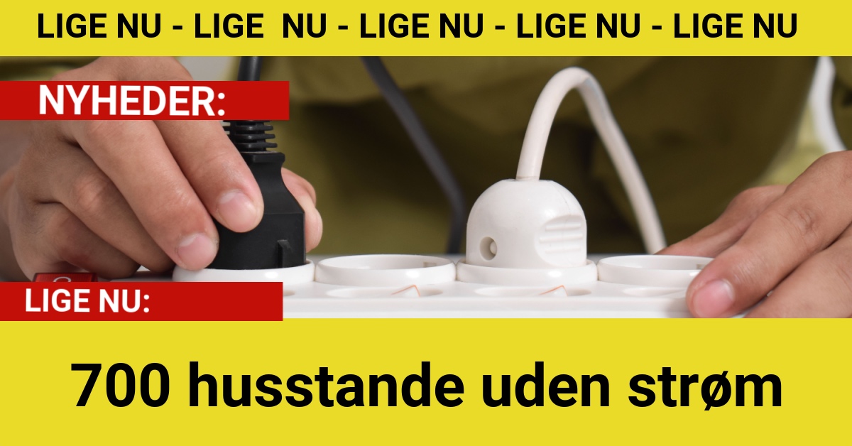 700 husstande uden strøm