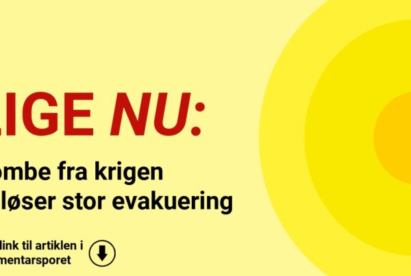 Bombe fra krigen udløser stor evakuering
