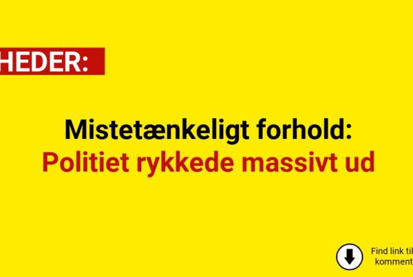 Mistetænkeligt forhold: Politiet rykkede massivt ud