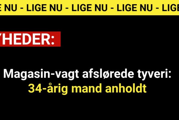 Magasin-vagt afslørede tyveri: 34-årig mand anholdt