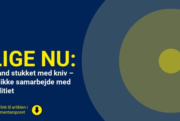 Mand stukket med kniv – vil ikke samarbejde med politiet