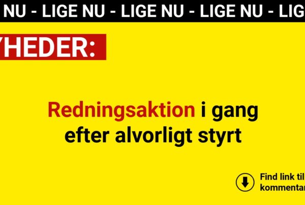 Redningsaktion i gang efter alvorligt styrt