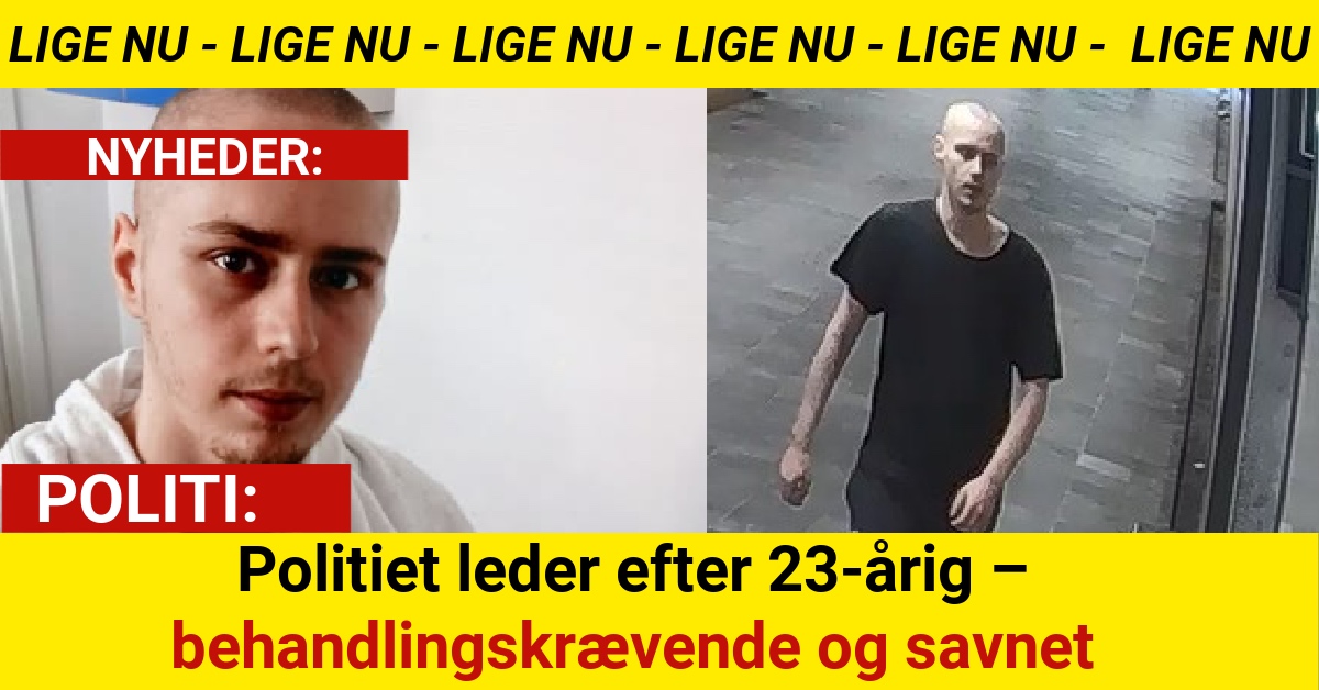 23-årig mand savnet – politiet beder om hjælp