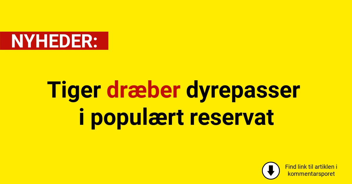 Tiger dræber dyrepasser i populært reservat