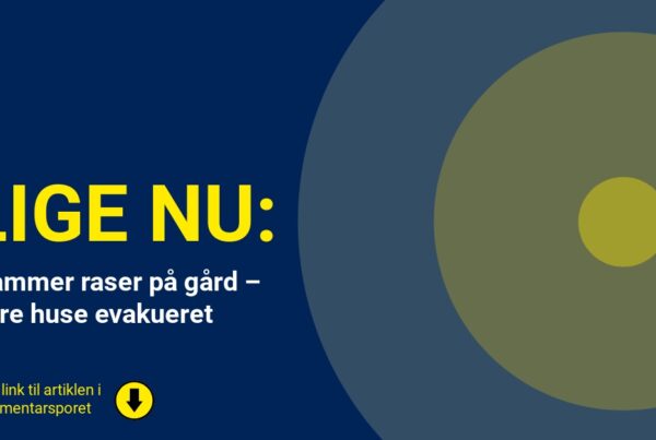 Flammer raser på gård – flere huse evakueret