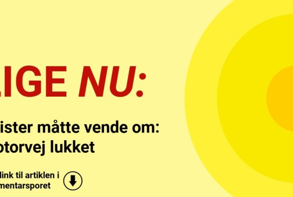 Bilister måtte vende om: Motorvej lukket