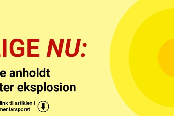 Tre anholdt efter eksplosion